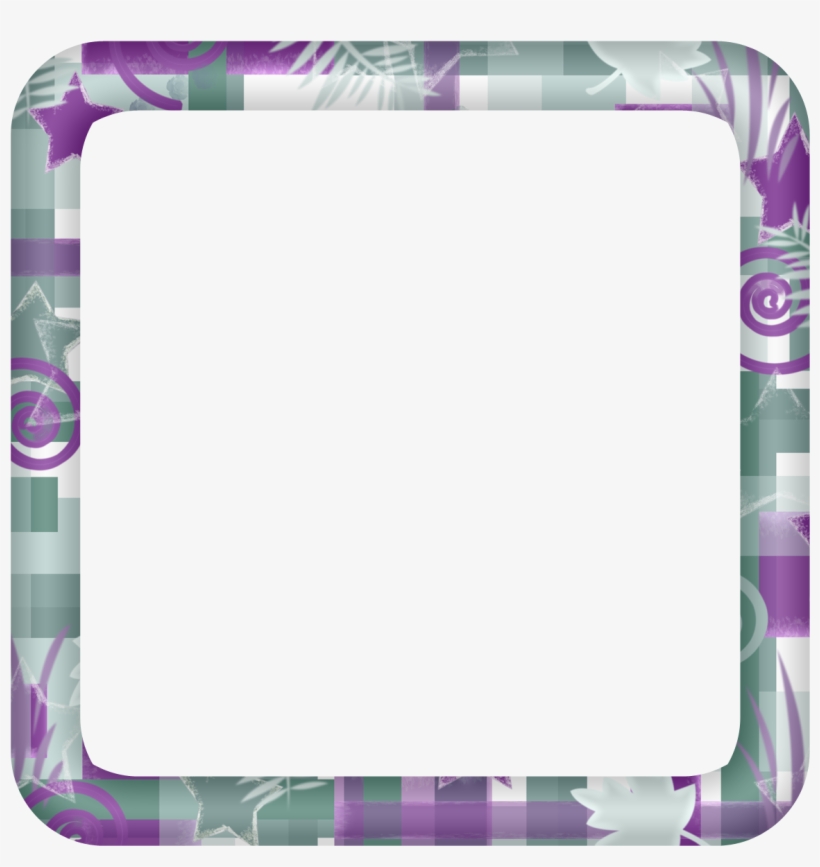 Free Purple-sage Modern Square Digi Scrapbook Frame - Picture Frame, transparent png