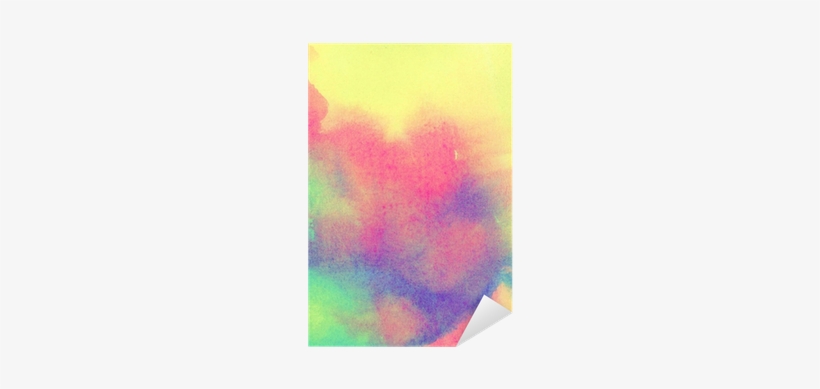 Abstract Colorful Watercolor Background Sticker • Pixers® - Visual Arts, transparent png