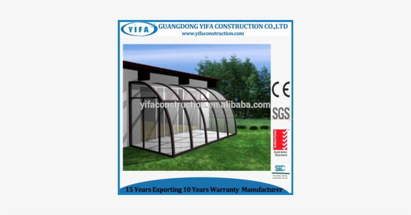 Modern European Design Aluminum Frame Sun Room/prefabricated - Glass, transparent png