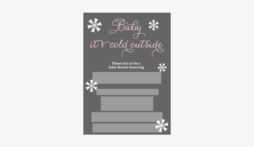 Error Message - Baby It's Cold Outside Shower Invitations, transparent png