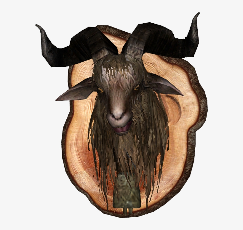 Mounted Goat Head, transparent png