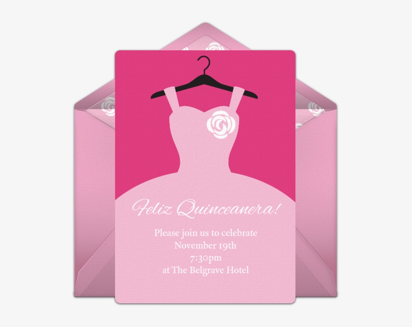Quinceañera Online Invitation - Party, transparent png