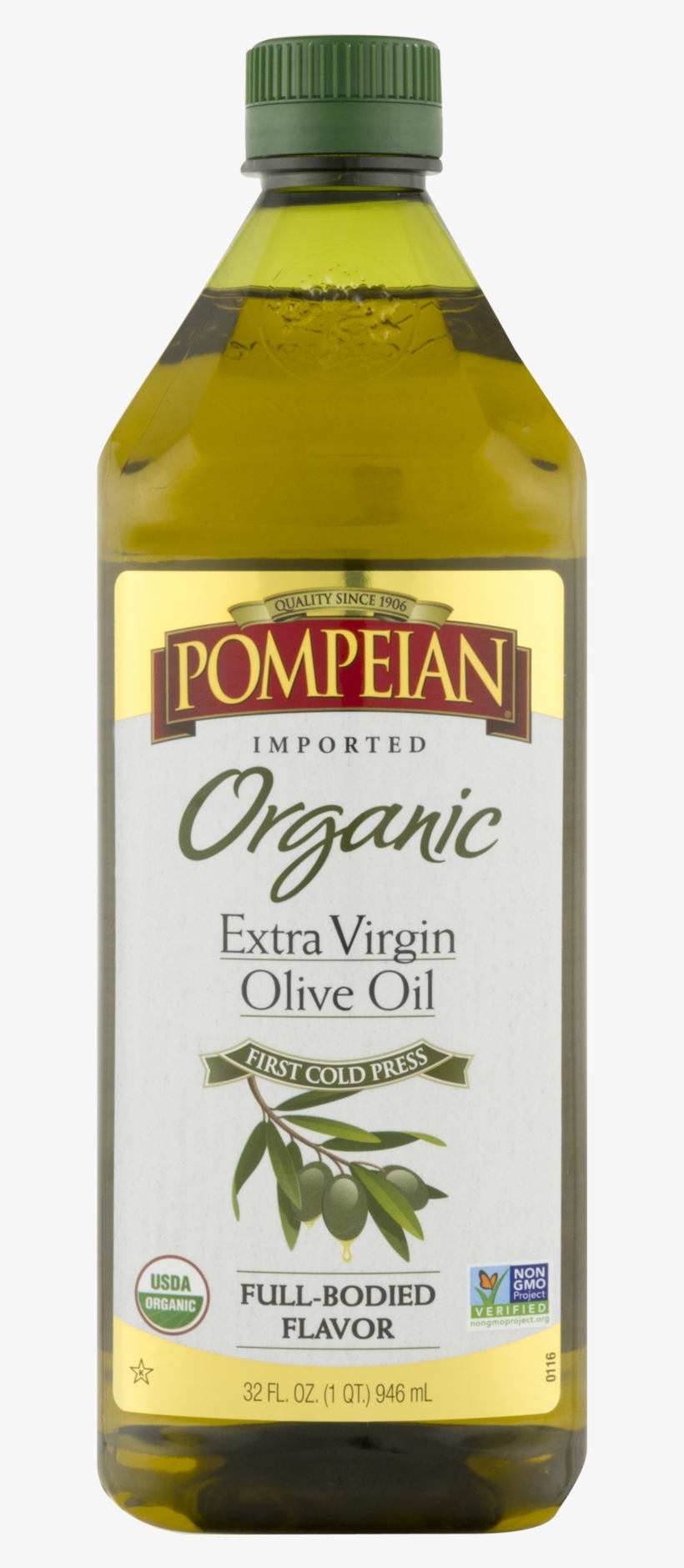 Pompeian Organic Extra Virgin Olive Oil, transparent png