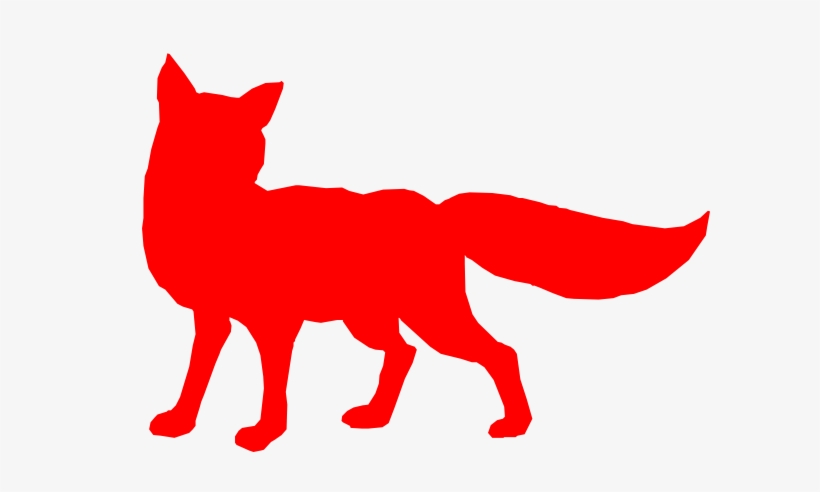 Red Fox Silhouette Png, transparent png