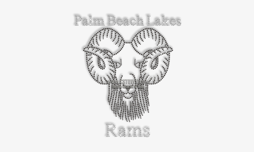 Rhinestone Goat Head Iron On Transfer Pattern For Clothes - Line Art, transparent png