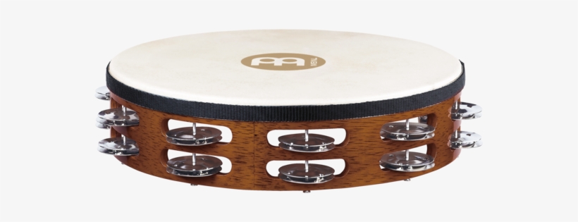 Meinl Percussn Tah2ab Wood Tambourine W/ Goat Head, - Meinl Traditional Goat-skin Wood Tambourine Two Rows, transparent png