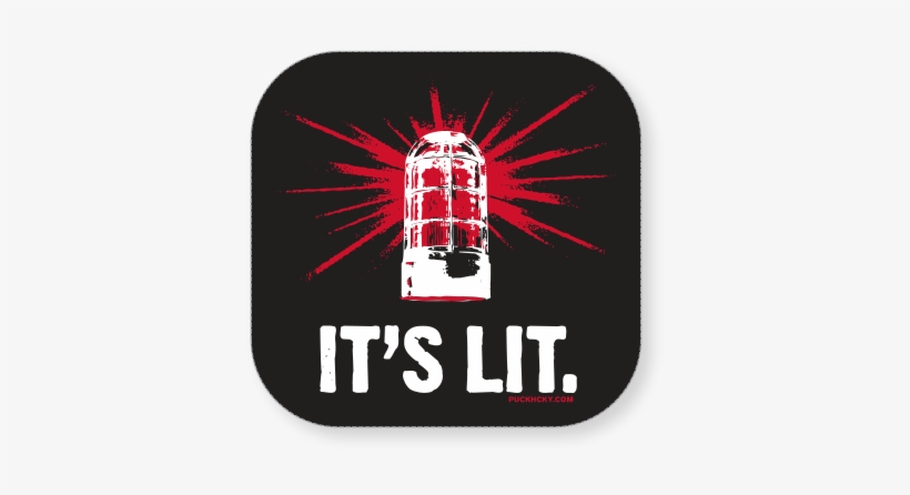Its Lit Hockey Sticker Fun Hockey And Products Megadeth - Hockey, transparent png