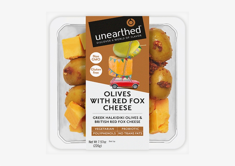 Green Halkidiki Olives & British Red Fox Cheese - Unearthed Chipotle Olives With Manchego, transparent png