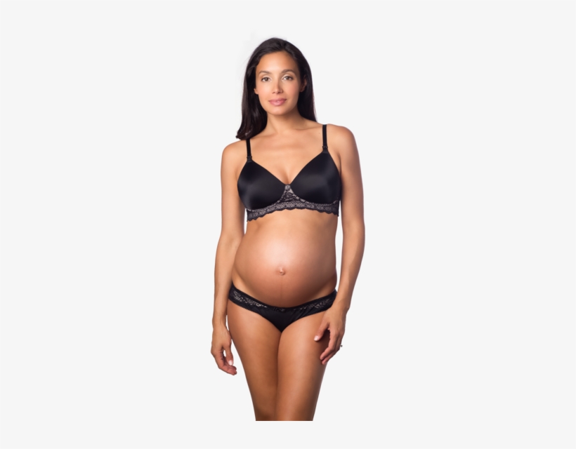 Captivation Black Contour Plunge Nursing Bra - Maillot De Bain Soutien Gorge, transparent png