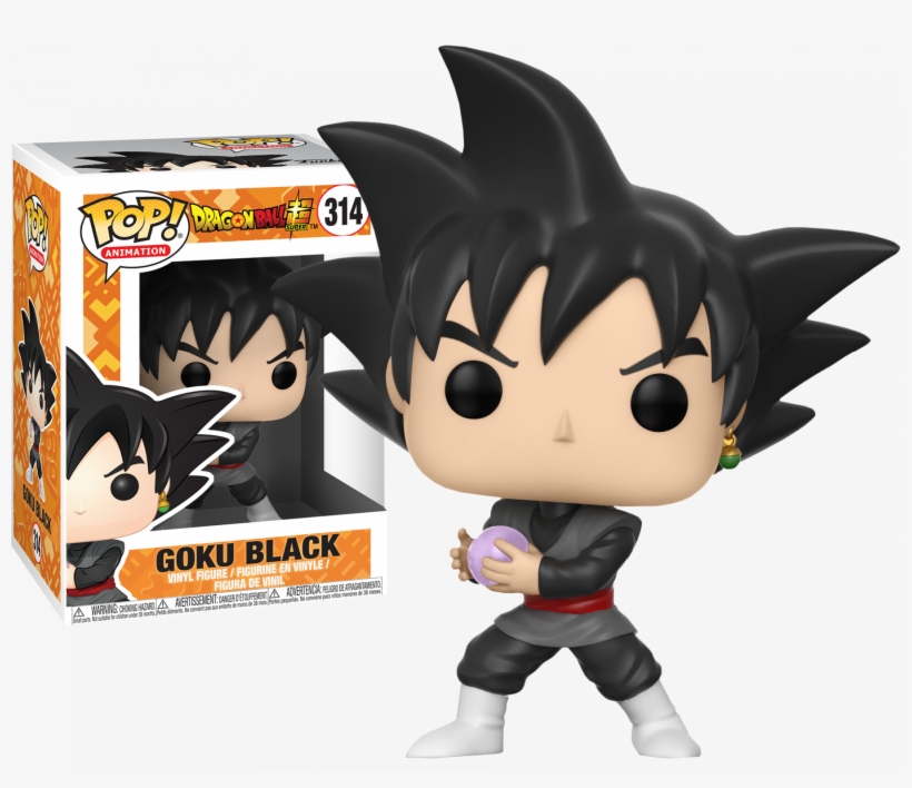 Black Goku Pop Figure, transparent png