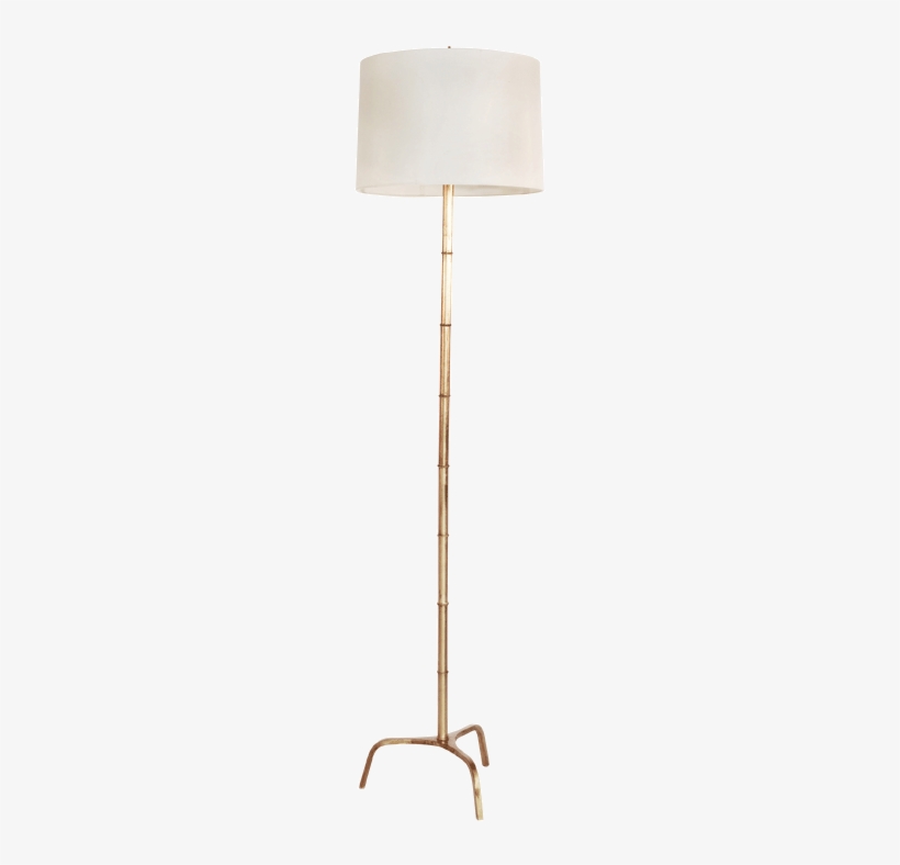 Gold Leaf Bamboo Floor Lamp - Lampshade, transparent png