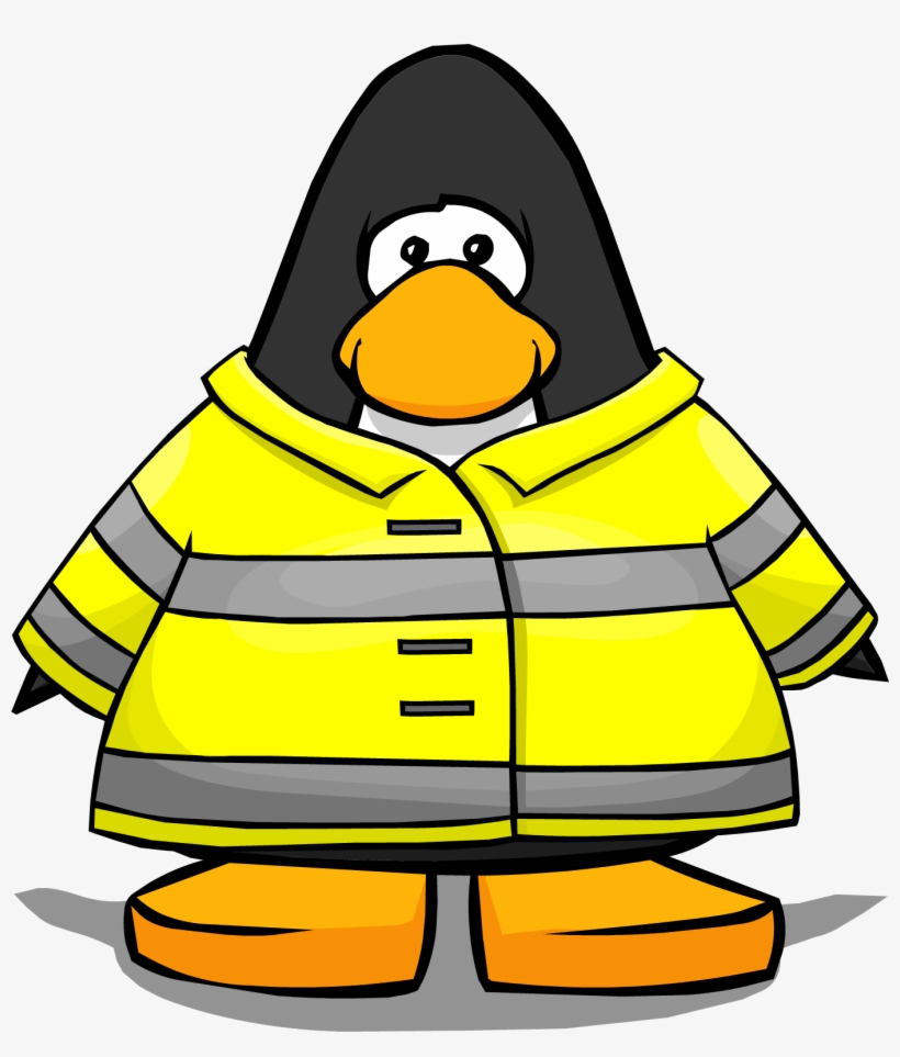 Firefighter Jacket From A Player Card2 - Club Penguin Firefighter, transparent png