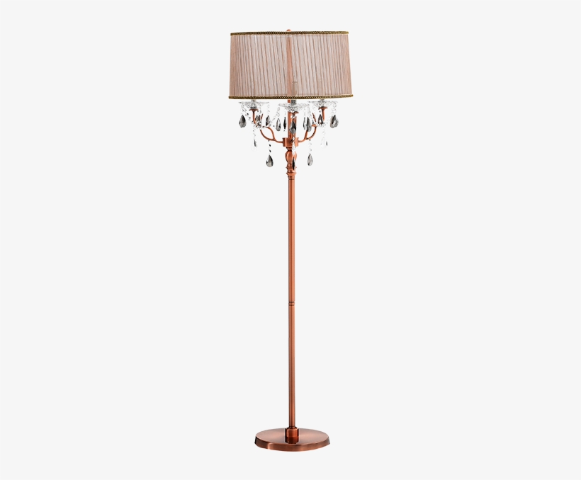 Image For Metal Floor Lamp With Pink Fabric Shade From - Lampshade, transparent png