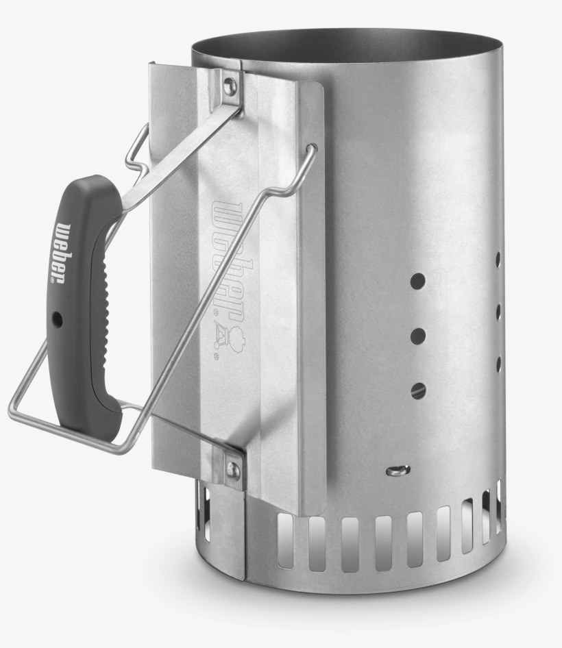 Rapidfire Chimney Starter - Charcoal Starter Kit Weber, transparent png