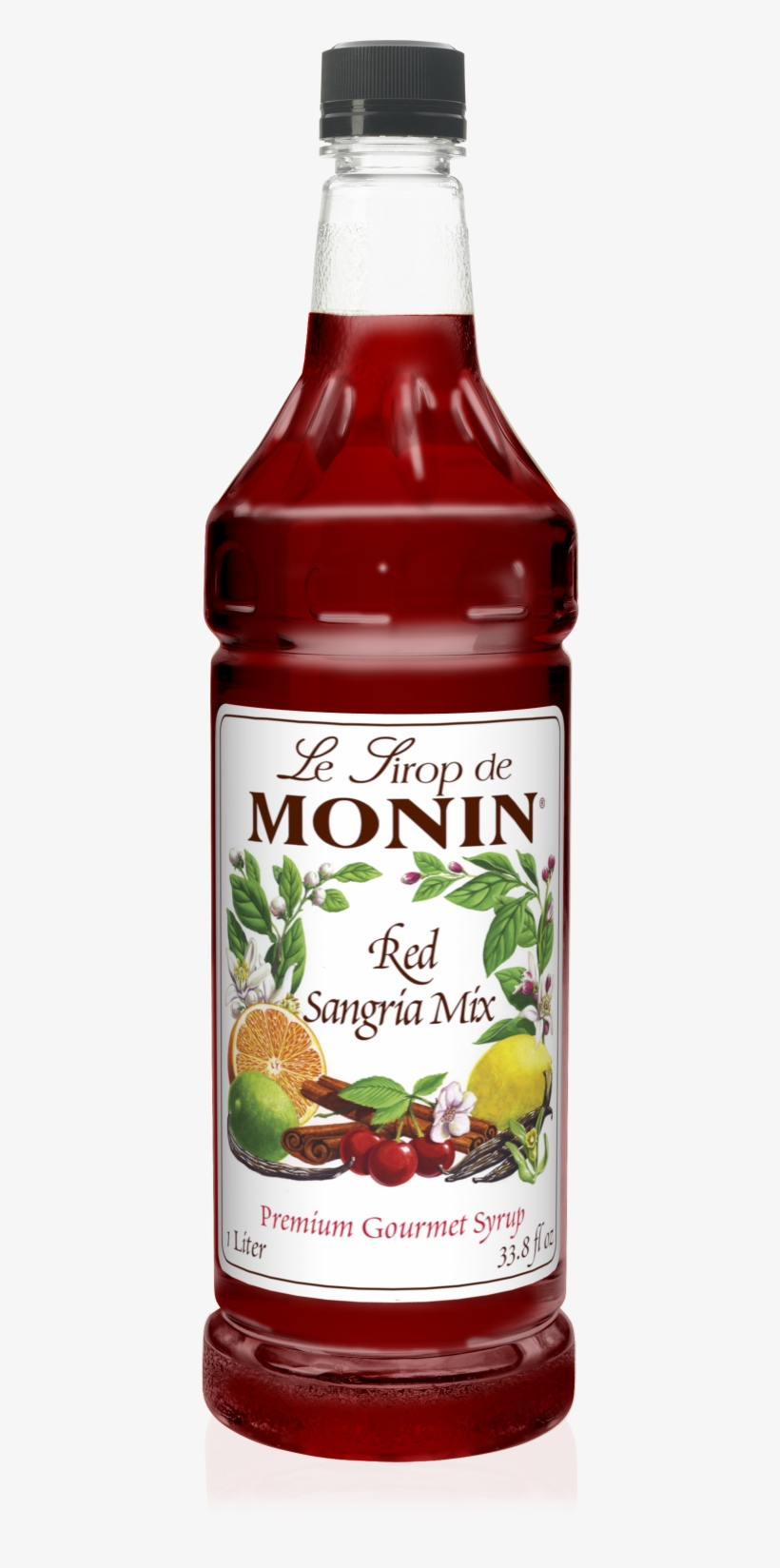 Monin Red Sangría Mix Syrup 1l - Monin Desert Pear, transparent png