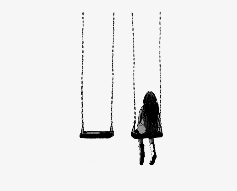 Report Abuse - Girl On Swing Png, transparent png