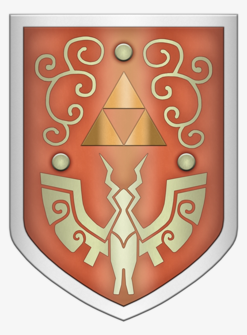 Ww Hero's Shield By Blueamnesiac And Also The Same - Link Shield Wind Waker, transparent png