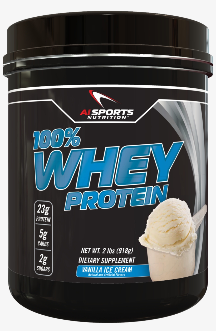 Ai Sports Nutrition 100% Whey Protein Vanilla Ice Cream - Vanilla Ice Cream 100% Whey Protein Powder 2 Lbs (28, transparent png