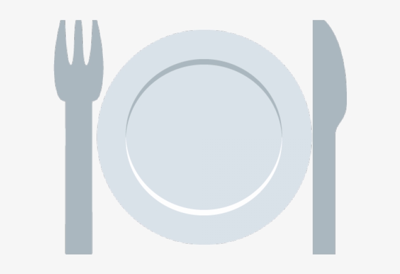 Fork Clipart Emoji - Circle, transparent png