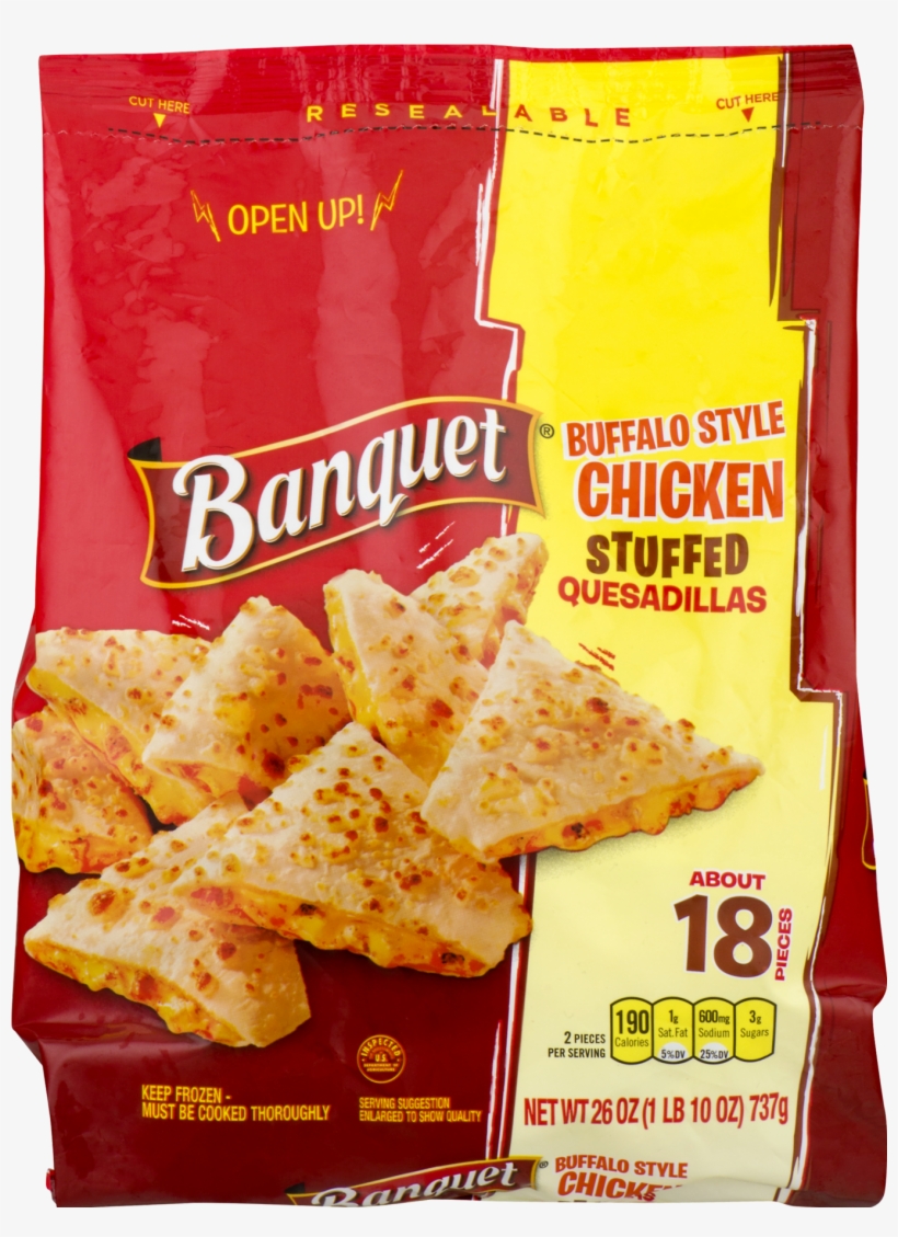 Banquet Buffalo Style Chicken Stuffed Quesadillas Frozen - Banquet Sweet & Sour Chicken With Rice - 9 Oz, transparent png