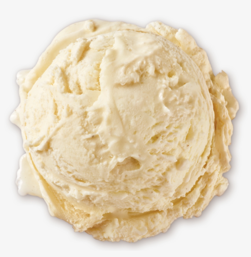 Homemade Brand Natural Vanilla Bean Ice Cream Scoop - Vanilla, transparent png