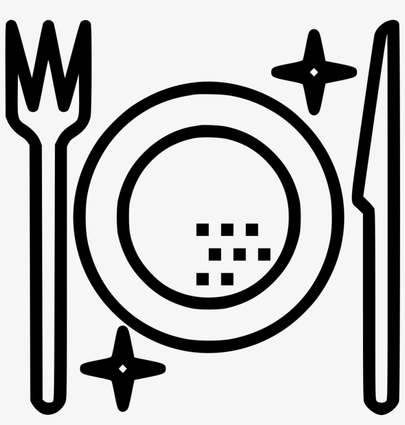 Food Meal Restaurant Dining Eat Fork Knife Comments - Circle, transparent png
