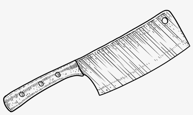 Echo & Rig Provides Top-tier Meat Obtained From A Network - Butcher Shop Knife Line Art, transparent png