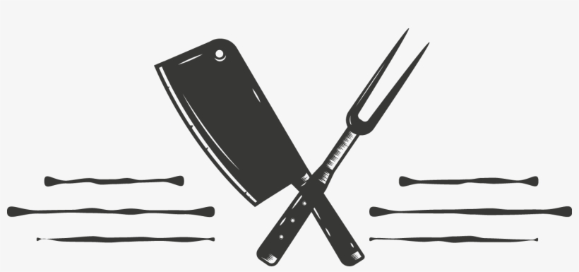 Butcher Knife And Meat Serving Fork - De Lantaarn Scheurkalender 2018 - Kook, transparent png