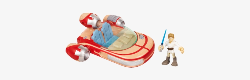Star Wars Jedi Force Playskool Heroes Landspeeder With - Star Wars Jedi Force Playskool Heroes Landspeeder, transparent png