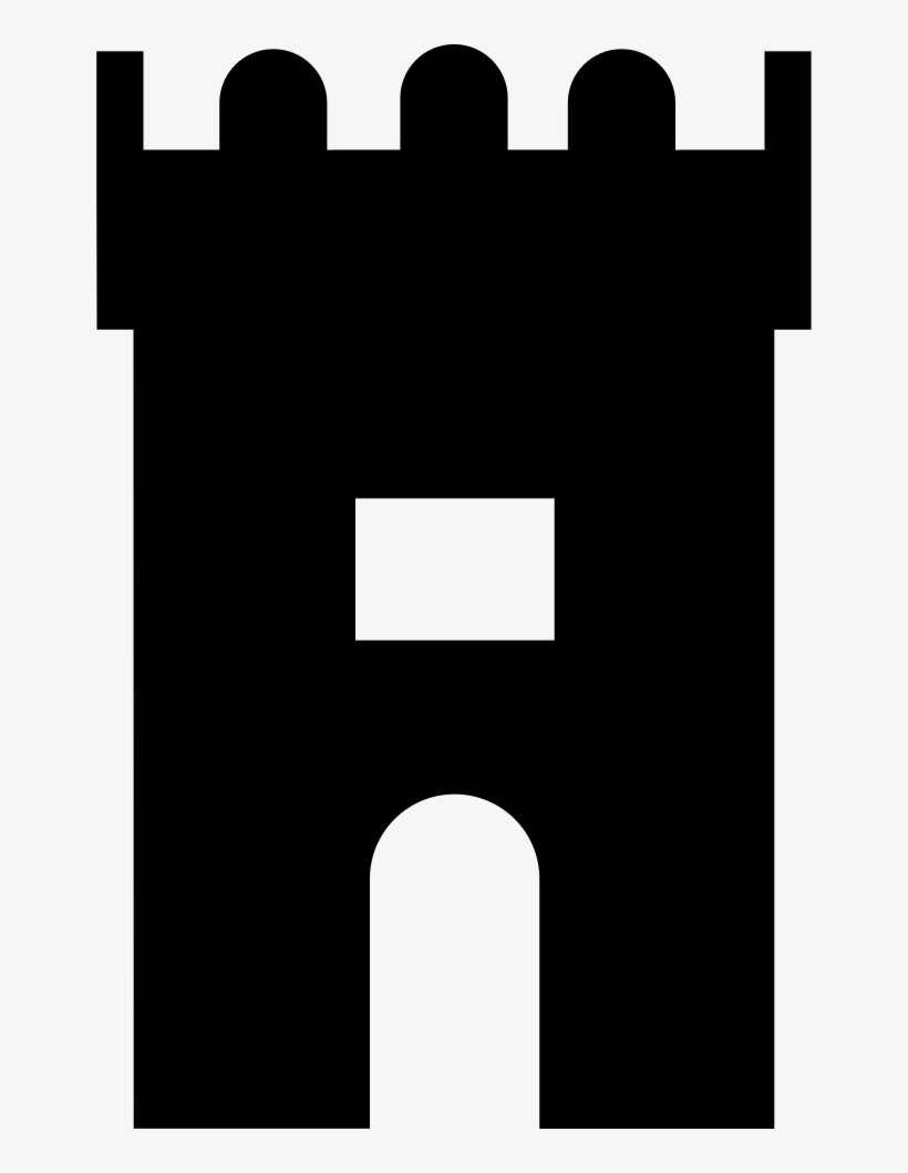 Fortress Tower Antique Building Silhouette Of A Computer - Tower Silhouette, transparent png