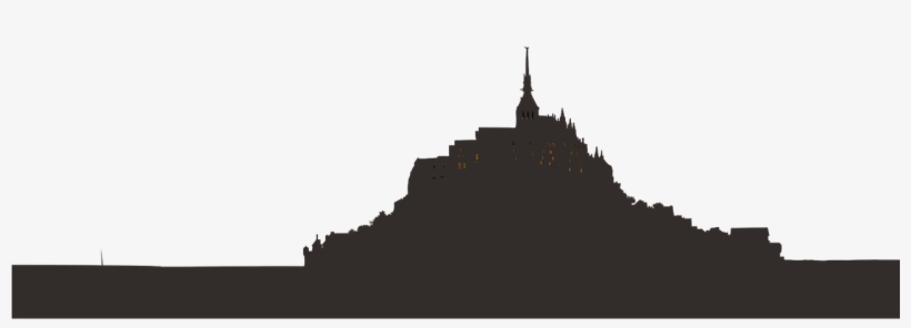 Castle, Castle Euro Silhouette Building Architectu - Mont Saint-michel, transparent png