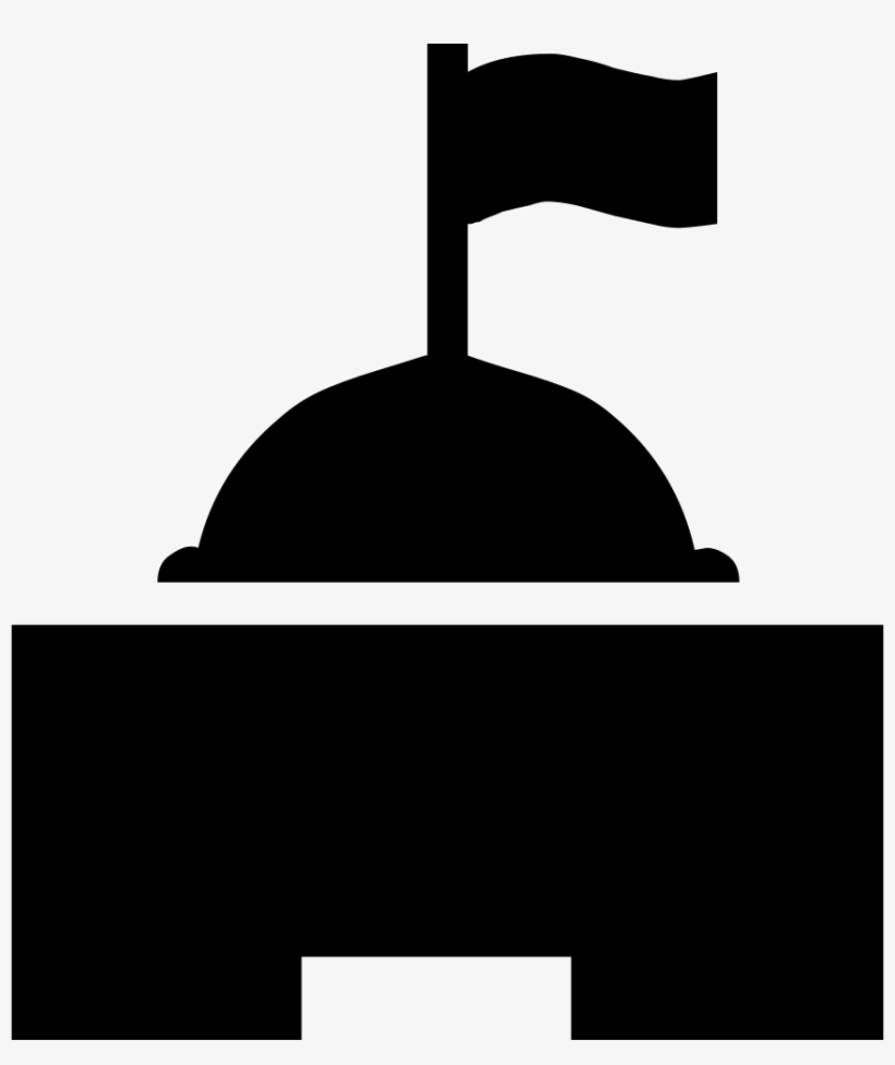 Monumental Building Silhouette - Govt Icon, transparent png
