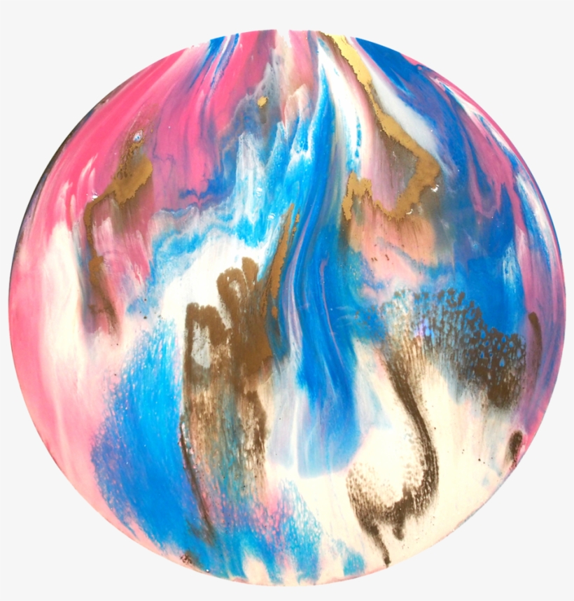 One Fine Day Circular Resin Art, transparent png