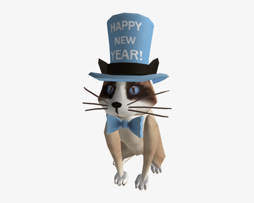 New Years Kitty - Cartoon, transparent png