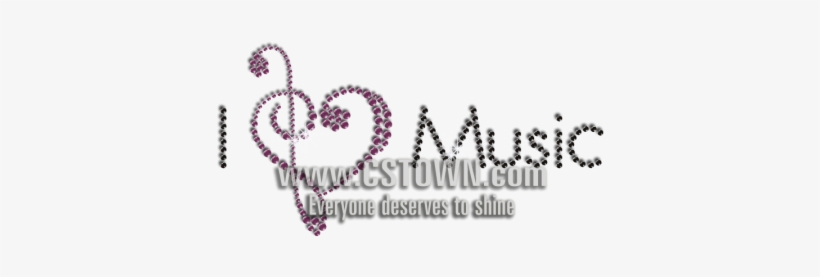 I Love Music Png Image Background - Cross-stitch, transparent png