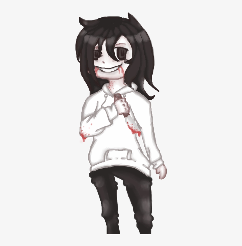 Jeff The Killer - Cartoon, transparent png