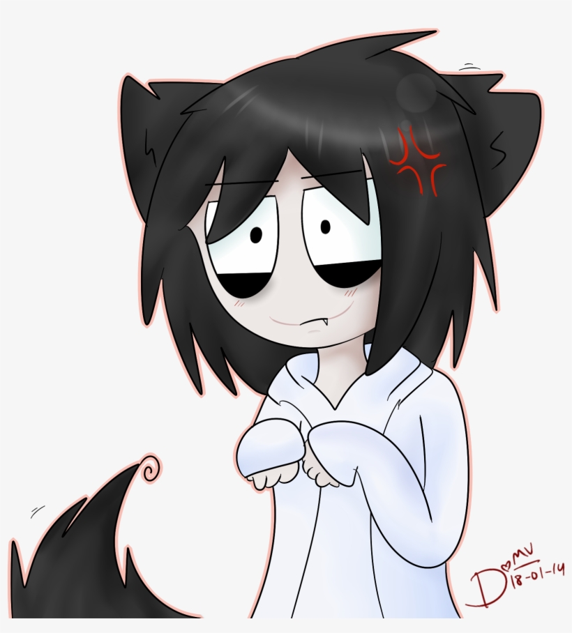Drawn Jeff The Killer Teh - Neko Jeff The Killer, transparent png