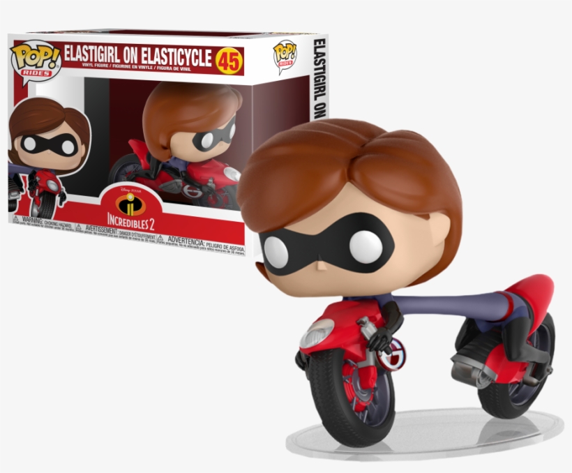 Rides Disney's Incredibles 2 Elastigirl On Elasticycle - Elastigirl On Elasticycle Funko Pop, transparent png