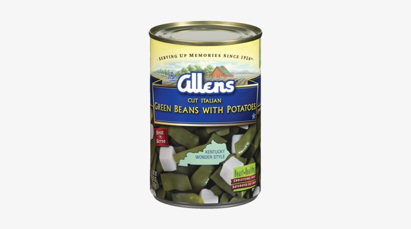 Cut Italian Green Beans And Potatoes - Allens Green Beans, Cut Italian, With Potatoes - 15, transparent png
