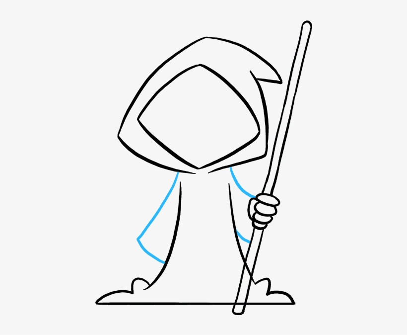 How To Draw Grim Reaper - Drawing, transparent png