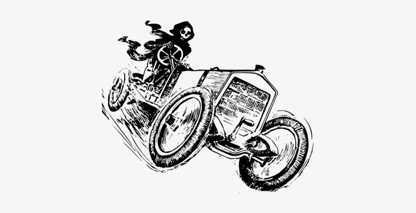 Death-2865060 - Grim Reaper In Car, transparent png