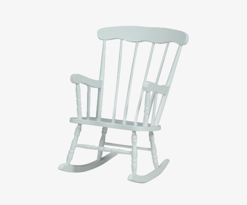 Whitewood Child Boston Rocker With White Paint Finish - Chair, transparent png