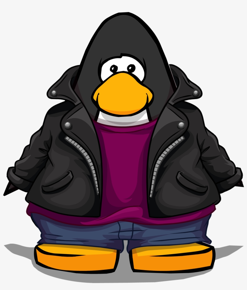 Black Leather Jacket Player Card - Club Penguin, transparent png
