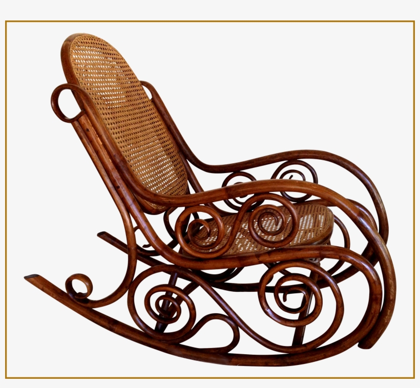 Thonet Bentwood Rocking Chair Elegant Bent Wood Rocking - Rocking Chair, transparent png