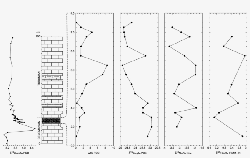 Chemostratigraphy Of The Cenomanian-turonian Boundary - Diagram, transparent png