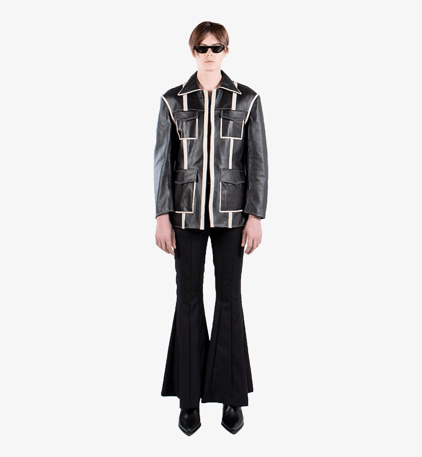 [pre-order] Black Leather Jacket, transparent png