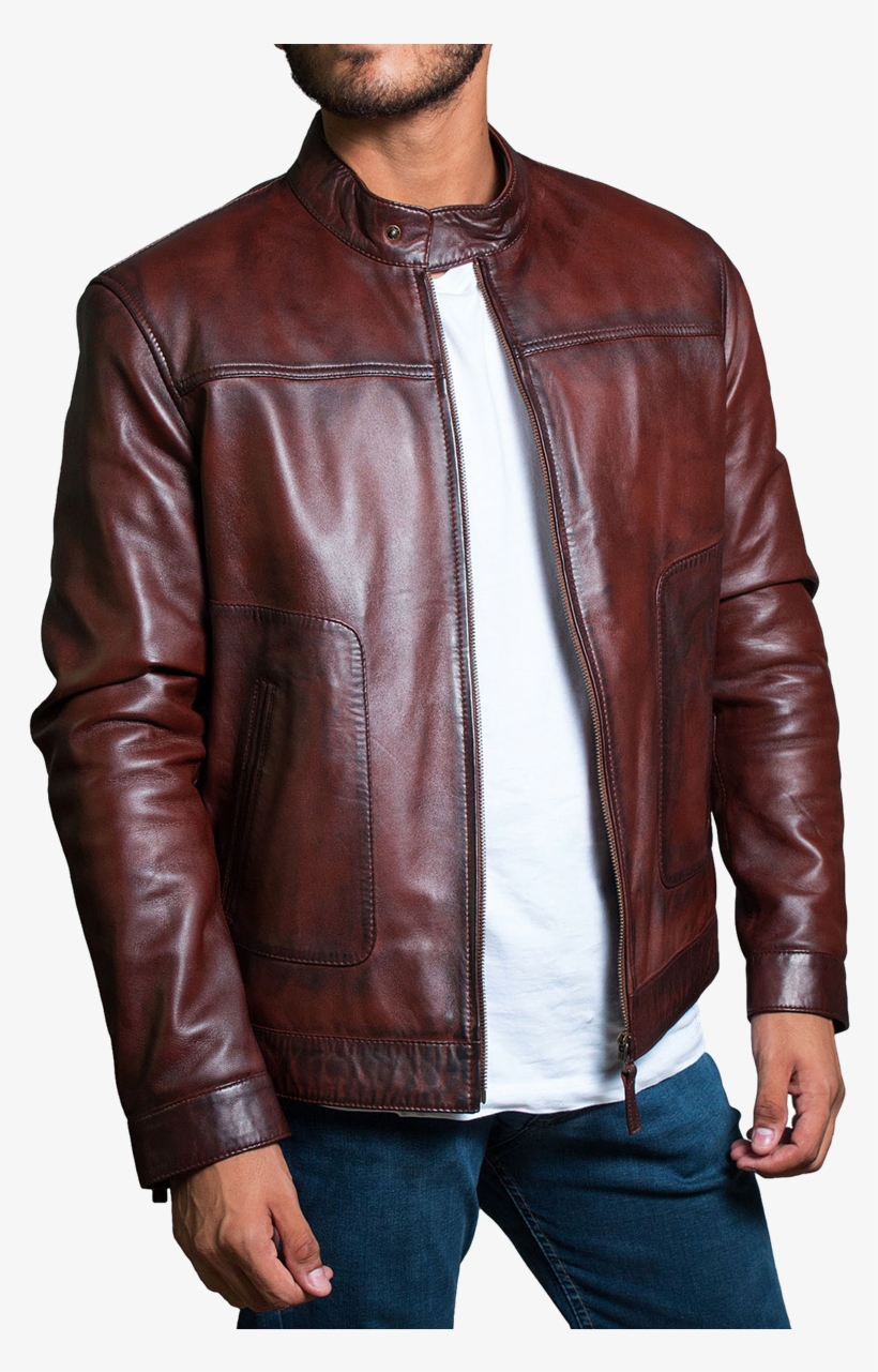 کاپشن چرم اسپرت مردانه, transparent png