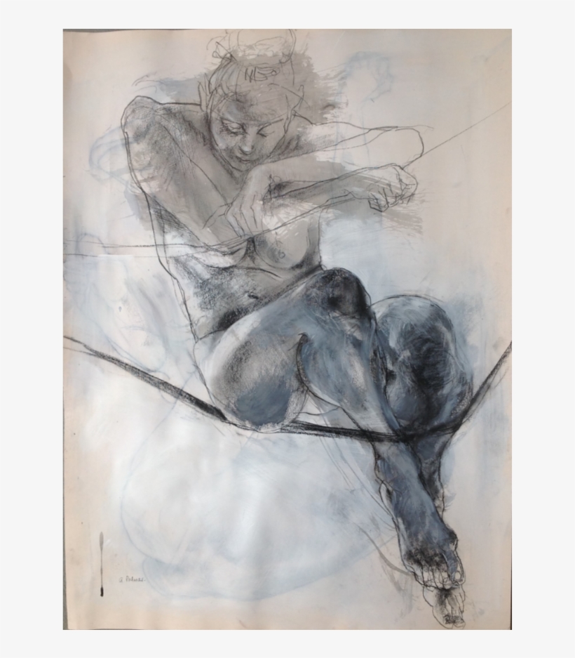 Thursday Morning, Conte Crayon And Chalk On Gesso 74x54cm - Art, transparent png