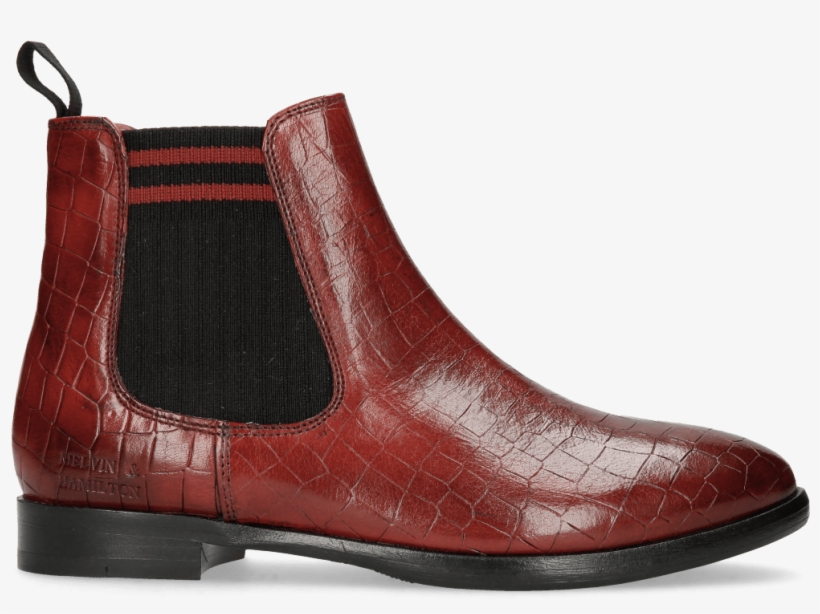 Ankle Boots Daisy 6 Crust Ruby Elastic Lines Red - Chelsea Boot, transparent png