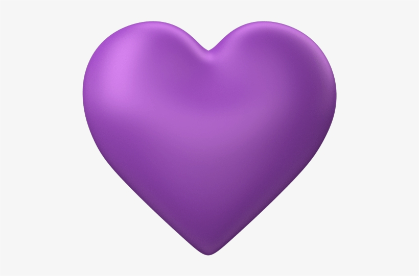 Purple Wedding Heart Clip Art - Purple Heart No Background, transparent png